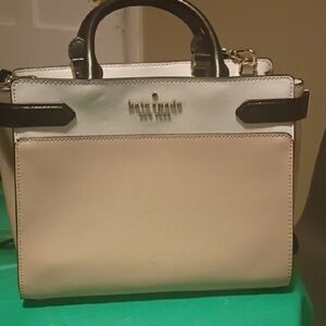 Kate Spade Black and Cream Satchel